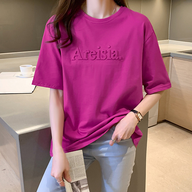 火龙果t恤女宽松