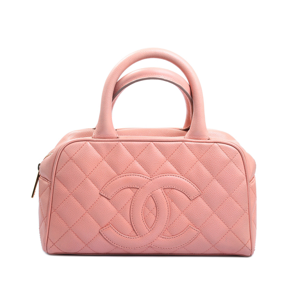 [9.5新]香奈儿chanel粉色手提包