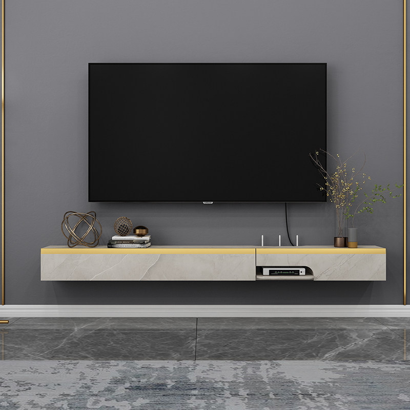 淘宝￥1078券后价￥529现代简约机顶盒壁挂式电视柜置物架悬挂式电视