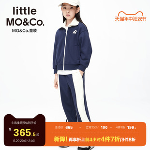 儿童套装两件套 little moco童装春秋装男童女童卫衣外套卫裤裤子