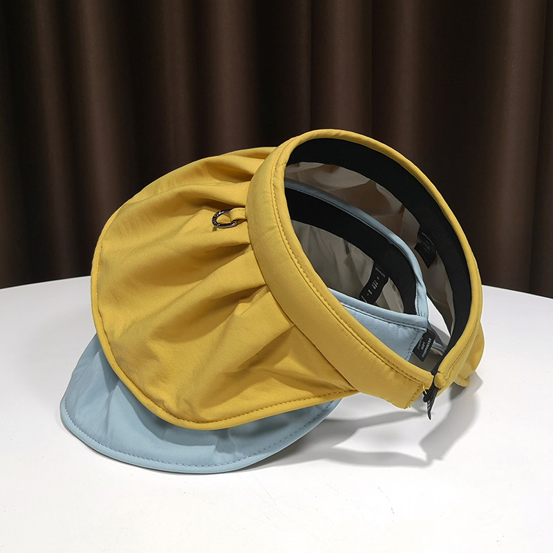 (今日5折)遮阳帽女防晒防紫外线户外沙滩帽夏天可折叠潮薄款大沿网红