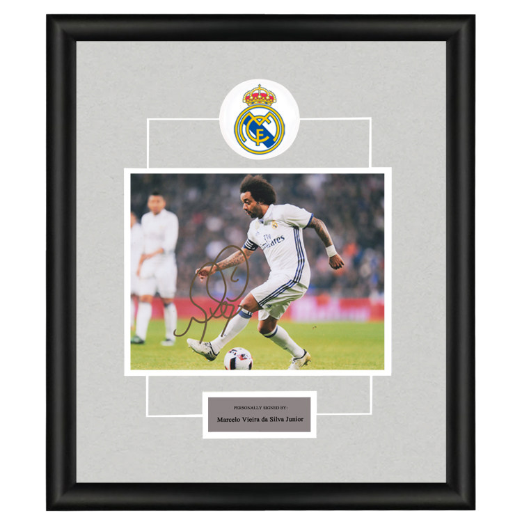 皇家马德里足球俱乐部 马塞洛维埃拉达席尔瓦儒尼奥尔 亲笔签名照片