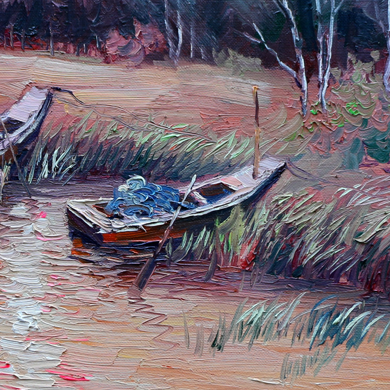 王川《日出2》布面油画