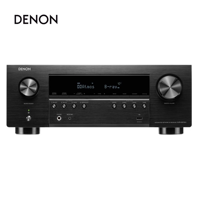 DENON/天龙 AVR-S970H功放机7.2声道家庭影院功放机8K杜比全景声