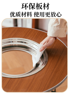 围炉煮茶桌子家用室内烤火炉套装器具全套配件烧烤碳火炉庭院取暖