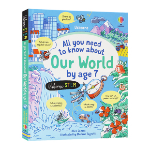 预售Usborne出品7岁之前你需要知道的关于我们的世界英文原版绘本All you need to know about Our World by Age7STEM知识科普读物