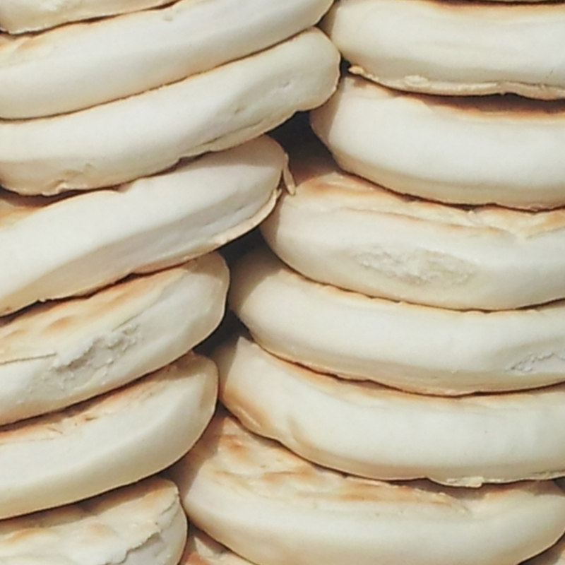 白吉饼包邮陕西手工商用肉加馍饼面食20个饼子坨坨馍白吉馍白面饼_6折