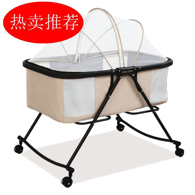 婴儿折叠摇篮可移动床床儿新生可摇床可床儿童便捷式床带滚轮阳台在类目 尿片/洗护/喂哺/推车床, 童床/婴儿床/摇篮/餐椅, 婴儿床/儿童床中 - 来自Buy2taobao.com提供专业的淘宝代购服务