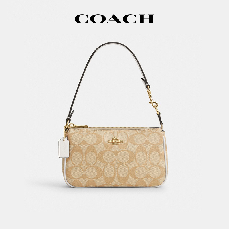 【官方授权】COACH/蔻驰女包麻将包Nolita19女士潮流手拿包手腕包