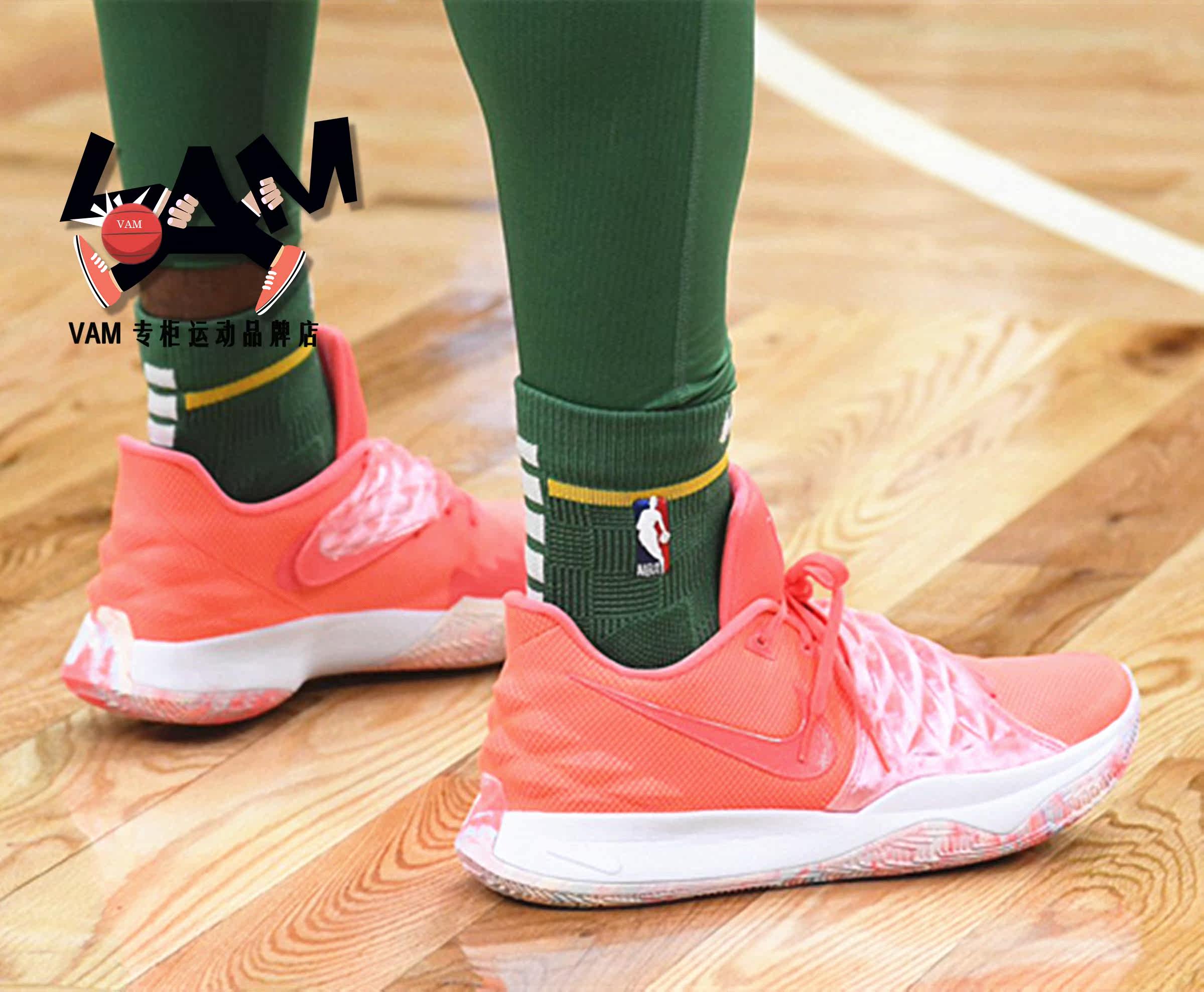 热销耐克篮球鞋 低帮 实战_nike kyrie4 low 欧文低帮男子骚粉实战