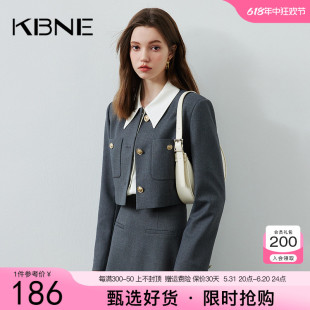 外套女短款小个子独特超好看kbne2024春季新款爆款高级感流行上衣