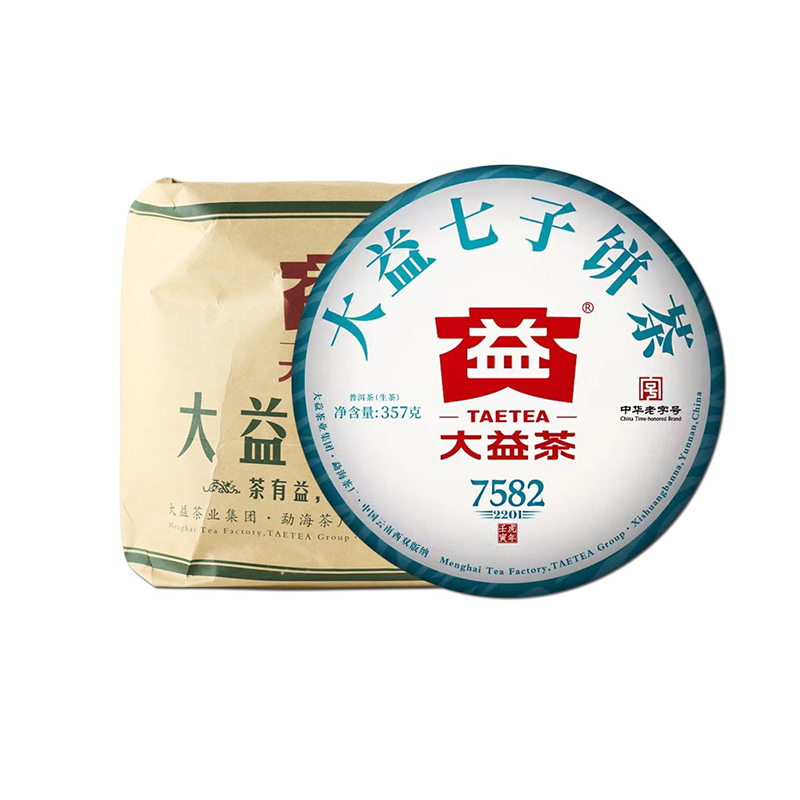 大益普洱茶生茶2022年7582普