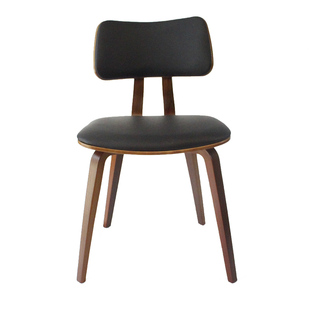 新意式凳子餐椅家用北欧式实木餐椅美式现代简约极简餐桌椅靠背销