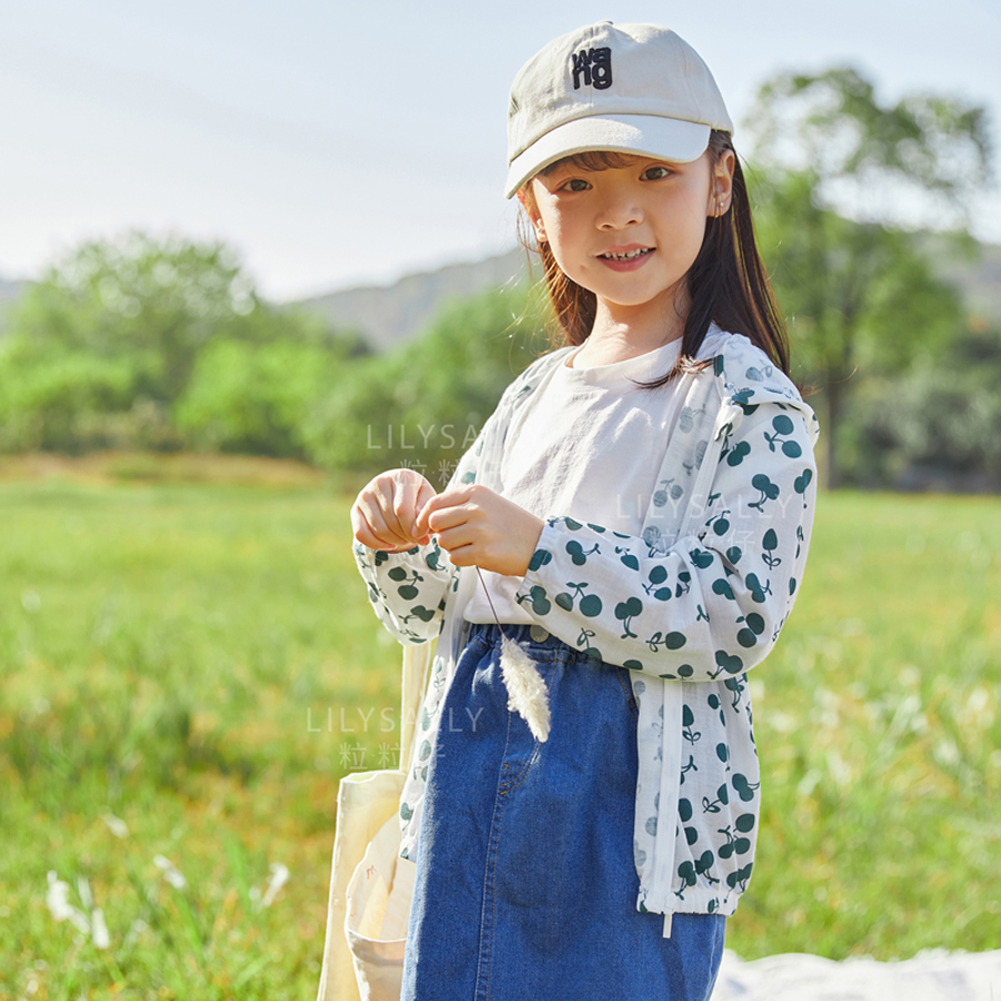 粒粒仔威奇猫夏季女童防晒衣男童防晒服透气外套夏季宽松轻薄新款