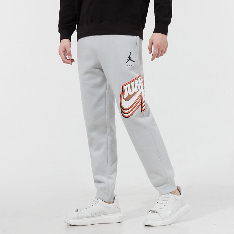 nike耐克aj裤子男裤2021冬季新款运动裤收口小脚裤加绒长裤dc9609