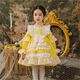 2023秋冬女童西班牙宫廷公主裙婴幼儿洛丽塔洋装女宝宝周岁礼服裙
