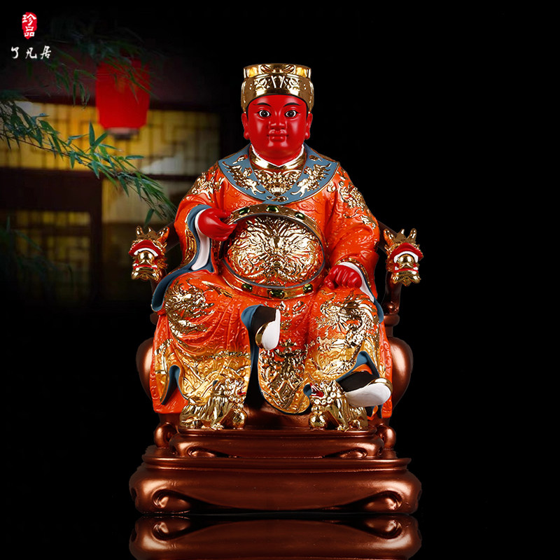 郭圣王神像 广泽尊王 保安尊王树脂手工彩绘道教供奉保平安摆件