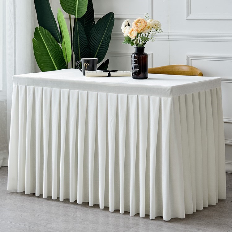 大红开业公司长桌条桌长方形布艺简约摆放办公会议桌布自助餐