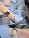 柔软真皮星光荔纹休闲男女适用于s978代applewatch56SE静静的表带