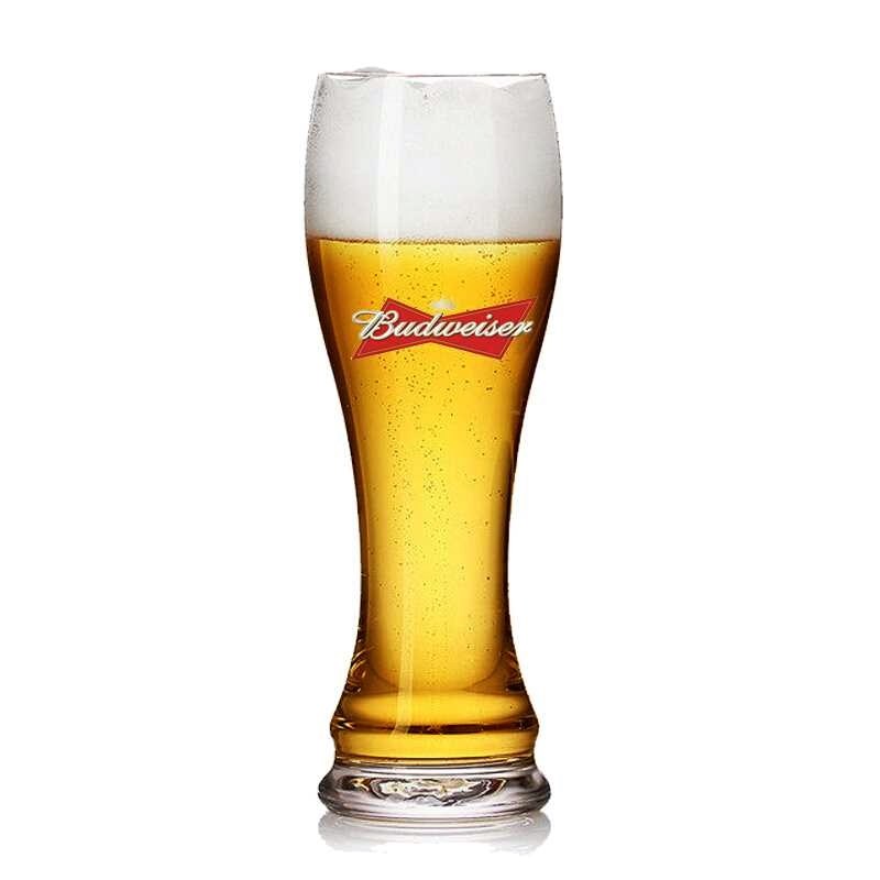 圣品定制酒杯 啤酒杯 百威 耐热百威 如图不含酒 水杯束腰杯_双氙车灯