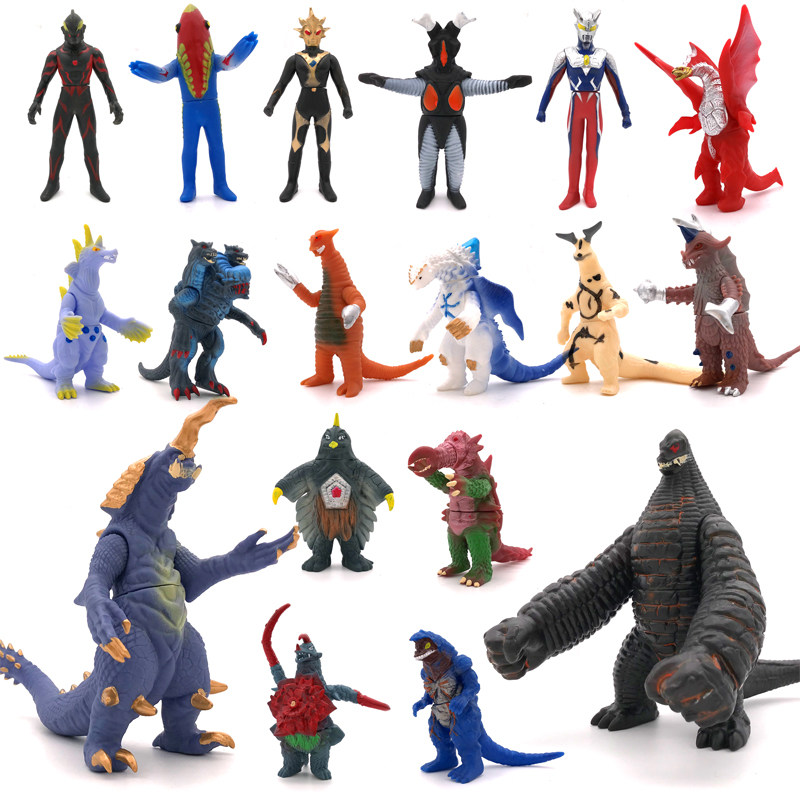 奥特曼怪兽雷德王贝利亚哥莫拉软胶怪兽捷德超人模型艾雷王赛罗