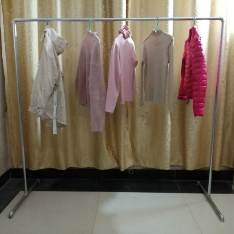 镀锌管挂衣服架子地摊落地晒被货架服装架展示架单杆架水管晾衣架|ruв категории получать отделка, прачечная/солнце/уход, вешалка - от Buy2taobao.com для оказания профессиональной услуги покупки агента Taobao
