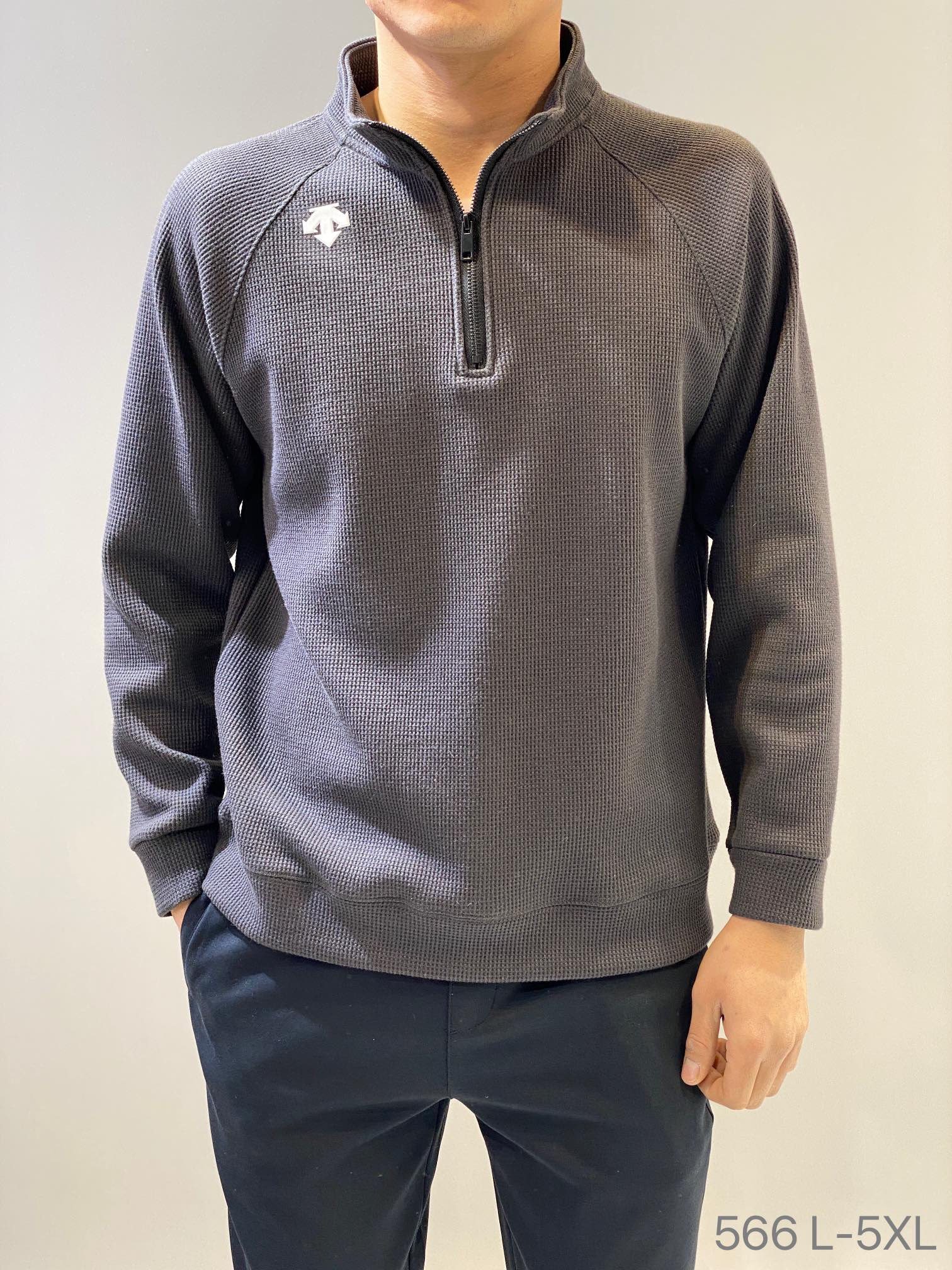 descente迪桑特卫衣男子春季新款运动立领半拉链长袖上衣