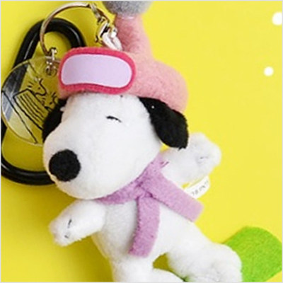 韩国代购进口滑雪滑板snoopy史努比毛绒玩具公仔玩偶动漫卡牌