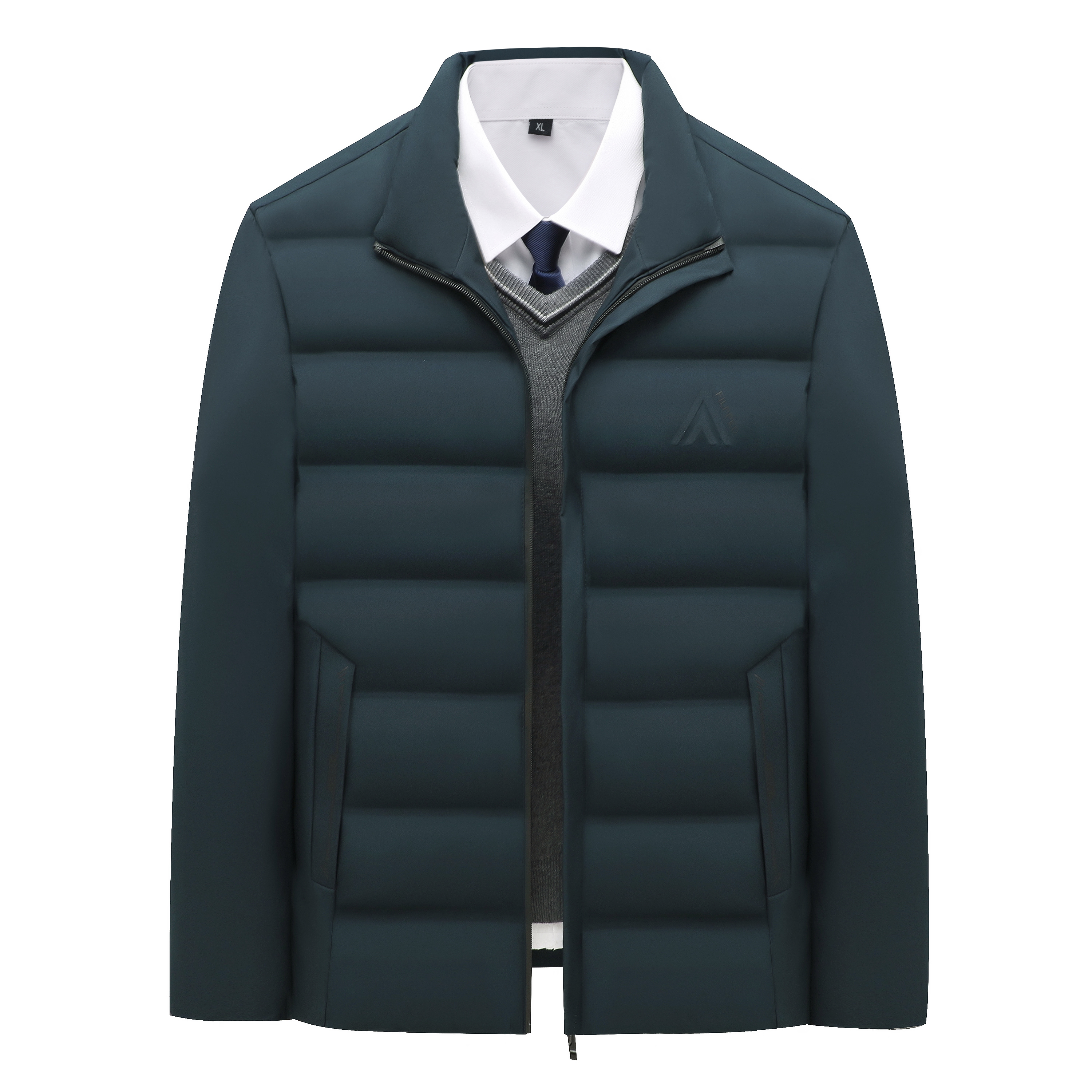 男士棉衣冬季棉服外套爸爸装中长款加厚棉袄