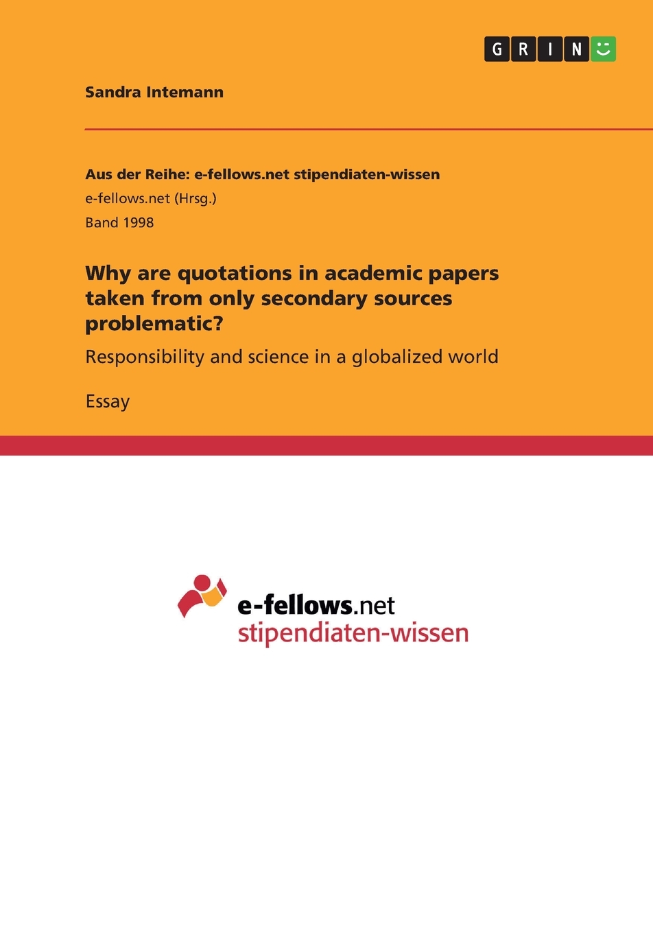 预售 按需印刷Why are quotations in academic papers taken from only secondary sources problematic?