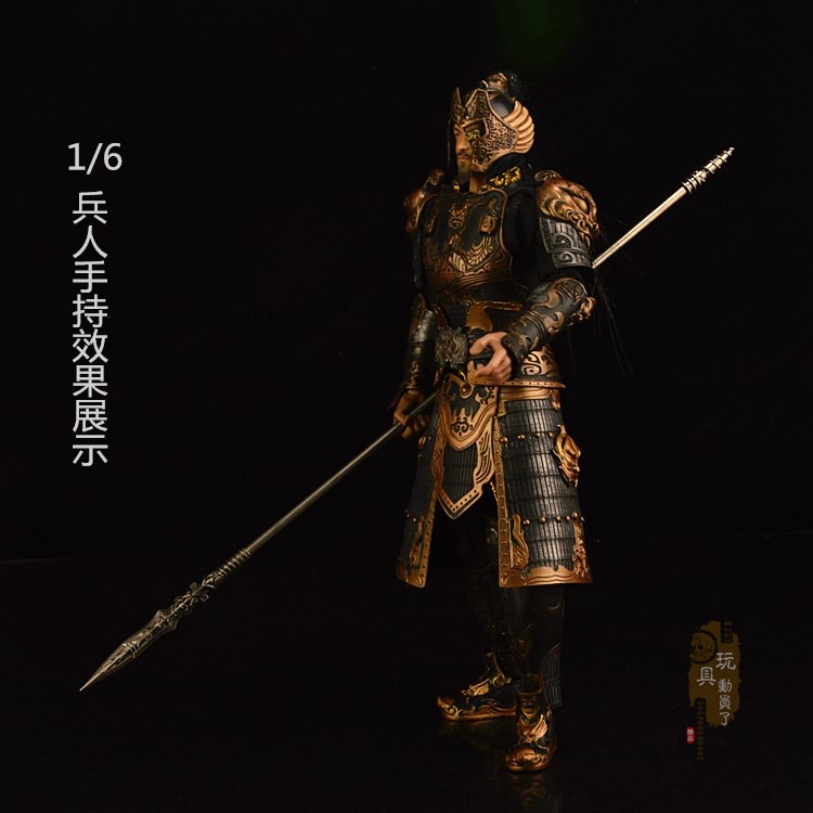1/6微缩兵器 合金破甲枪霸王枪穿甲枪刺g龙胆枪伍长矛兵人武器模