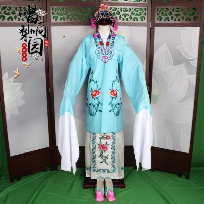 花旦戏服京剧戏服女古装练功水袖戏剧戏曲服装舞台表演中国风女披图片