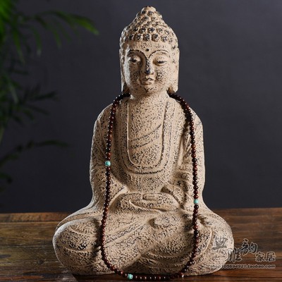 仿古佛像树脂图片