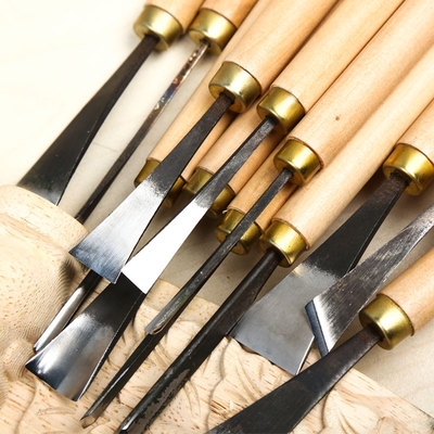 东阳雕刻刀木雕根p雕刀修光木工工具全套新手刀具12件31件组合套