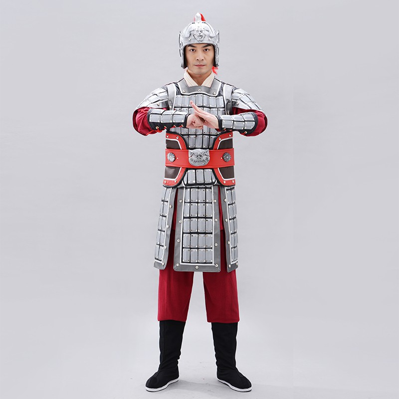 古代银色盔甲演出服装将军岳飞铠甲舞台装男女武将真人在类目 女装/女士精品, 唐装/民族服装/舞台服装, 民族服装/舞台装中 - 来自Buy2taobao.com提供专业的淘宝代购服务