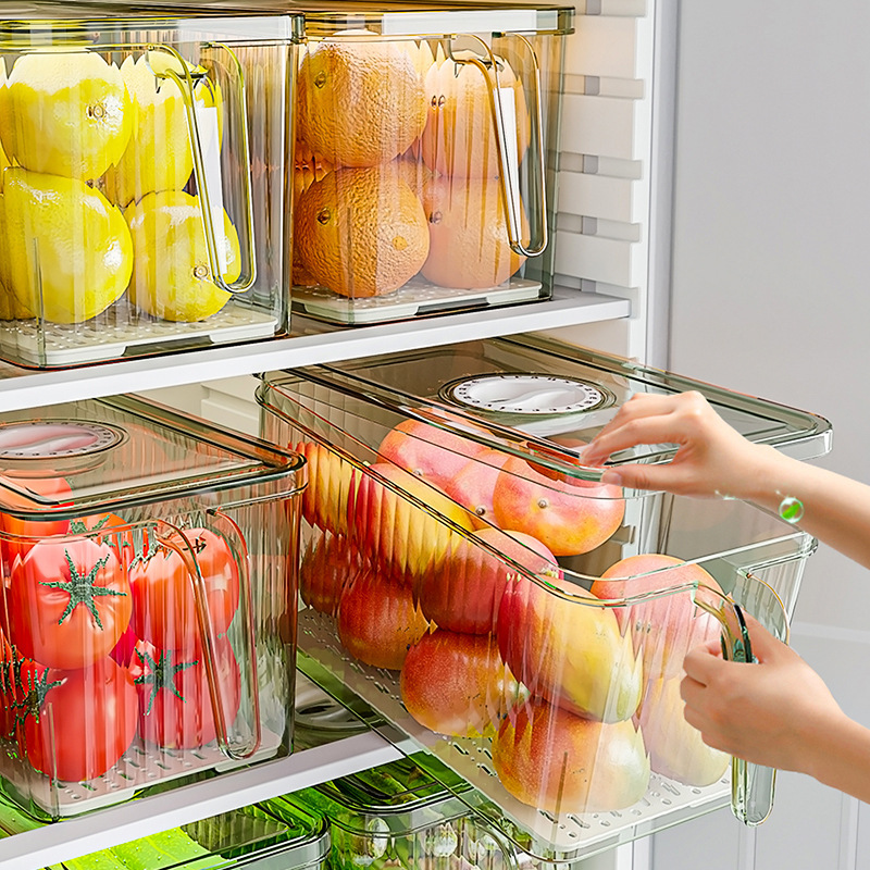 冰箱收纳盒厨房食品保鲜盒食物蔬菜冷冻专用饺子水果鸡蛋储物盒