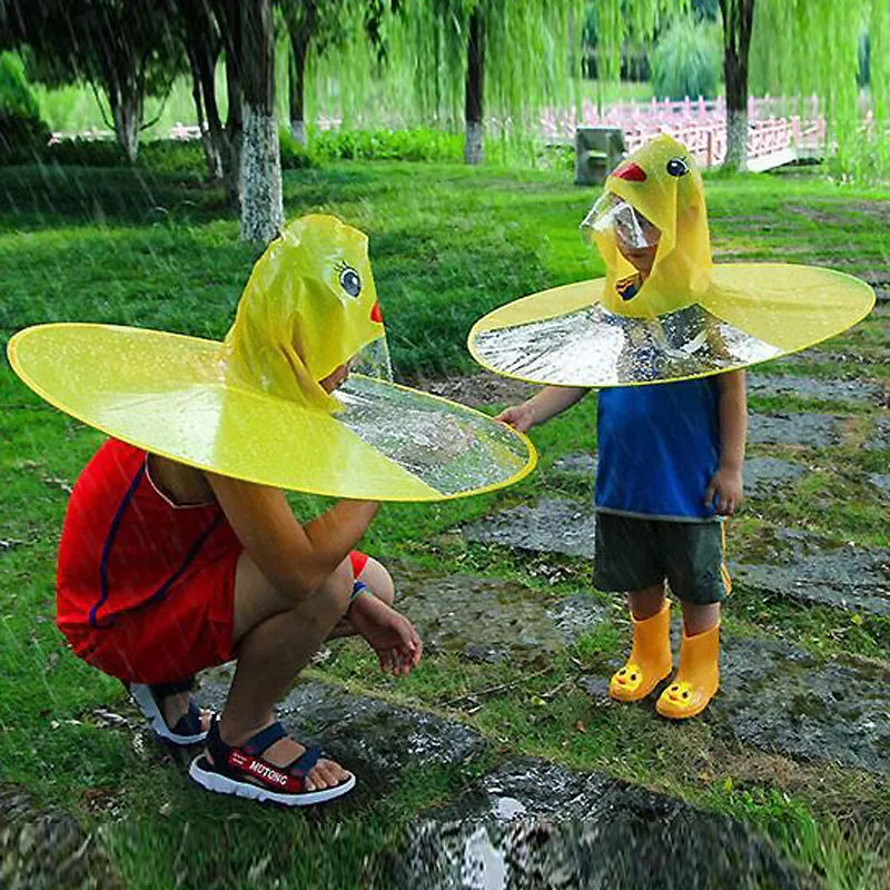 自制儿童雨帽图片