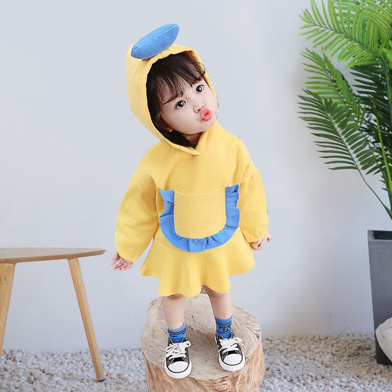 一岁多女孩衣服_婴幼儿1连衣裙女宝宝3衣服装春秋款公主女小童卫衣