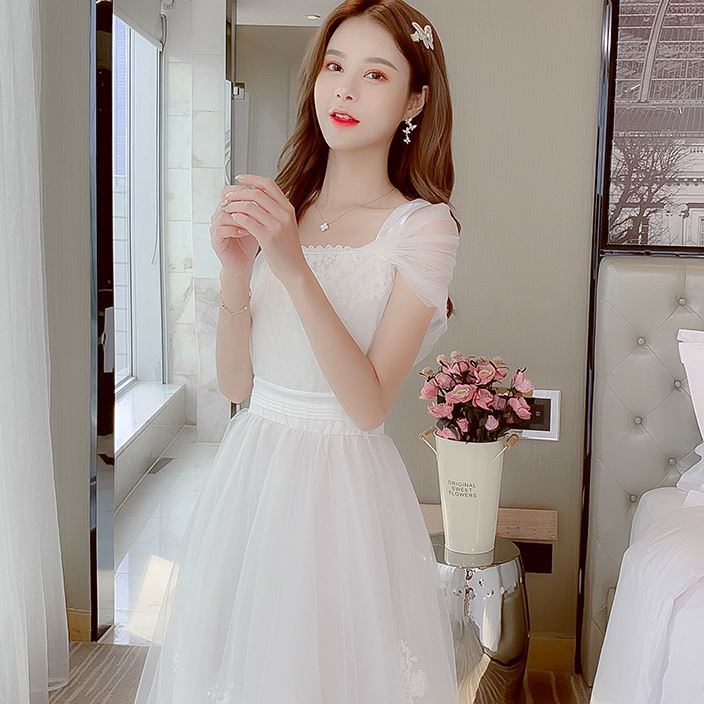 少女高中学生公主裙成年18岁成人毕业礼服演出主持仙女连衣裙伴娘