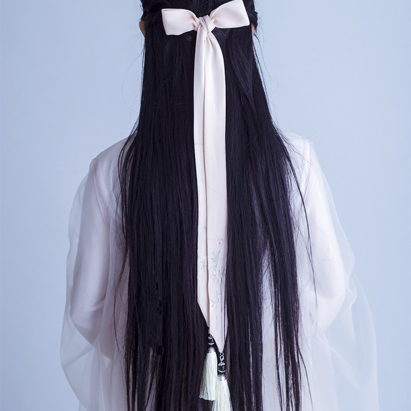 头饰 发绳 古风发带_包邮古风流苏发带头绳 超仙汉服头饰女束发刺绣