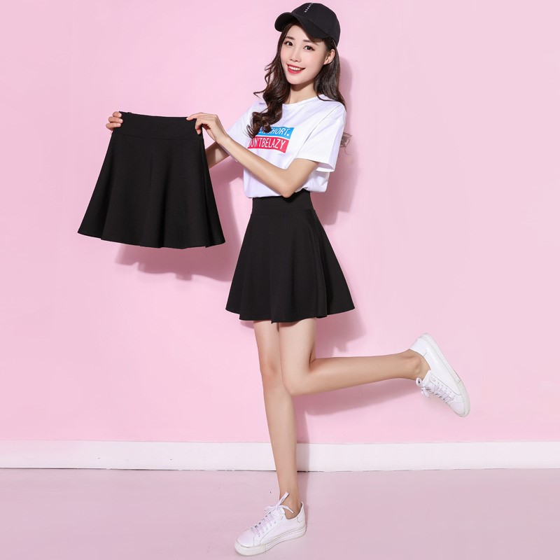黑色短裙女a字蓬蓬伞裙仙女小黑裙ins超火半身裙子夏季高腰百褶裙|msdalam kategori Butik wanita / wanita, skirt - dari Buy2taobao.com untuk memberikan perkhidmatan ejen Taobao profesional membeli