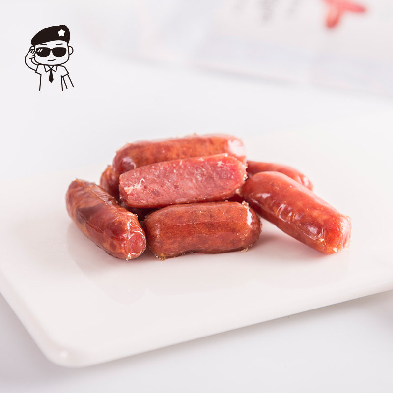 卢司令迷你烤肠热狗原味脆皮火腿肠即食风味烤香肠肉肠零食脆皮肠
