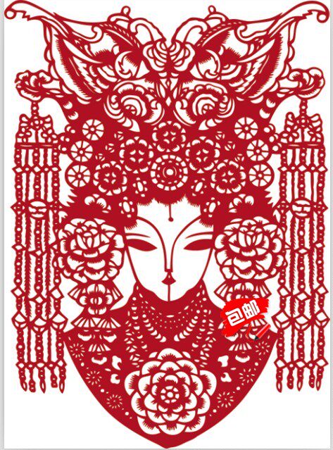 7张花鸟剪纸图样电子版喜鹊剪纸刻纸练习稿窗花剪纸素材可打印