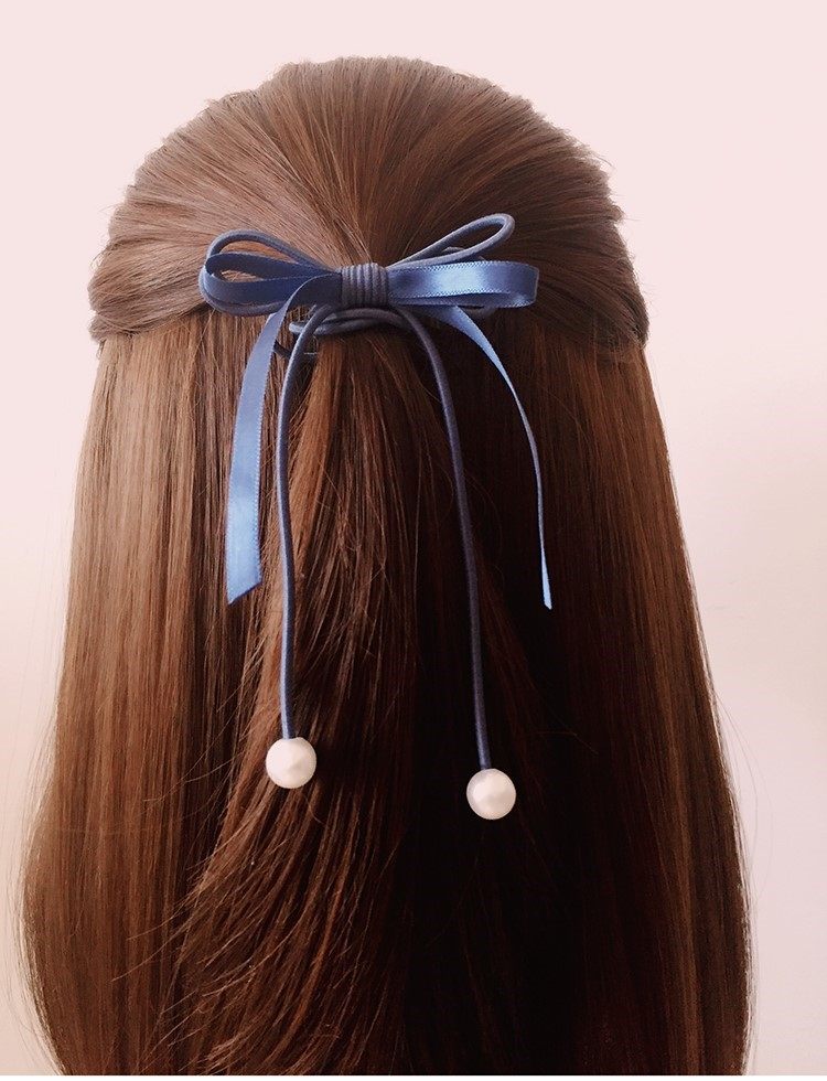 发带发绳缎带长飘带扎马尾头绳