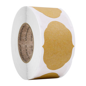 300贴/卷空白牛皮纸贴纸手写装饰diy贴纸分类收纳标记可移除标签