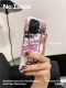 noissue粉色椰林适用iphone13Promax菲林手机壳高级感苹果12全包