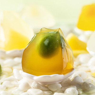 网易严选日式纸袋鲜果冻300克含果肉零食冷藏网红零食梅子布丁