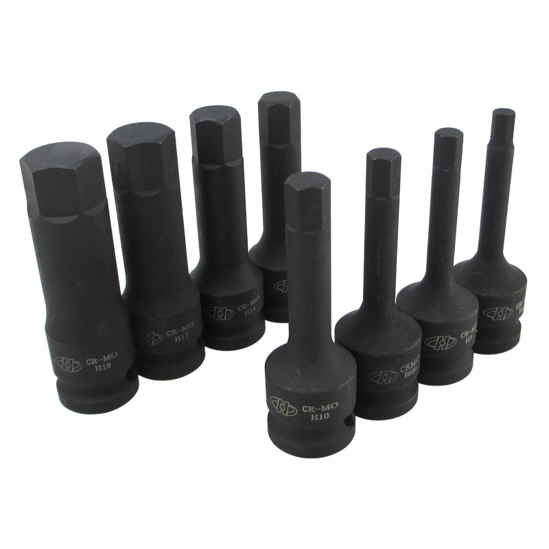 1/2气动内六角套筒/风炮六角套头/风动内六角套筒h6-h19