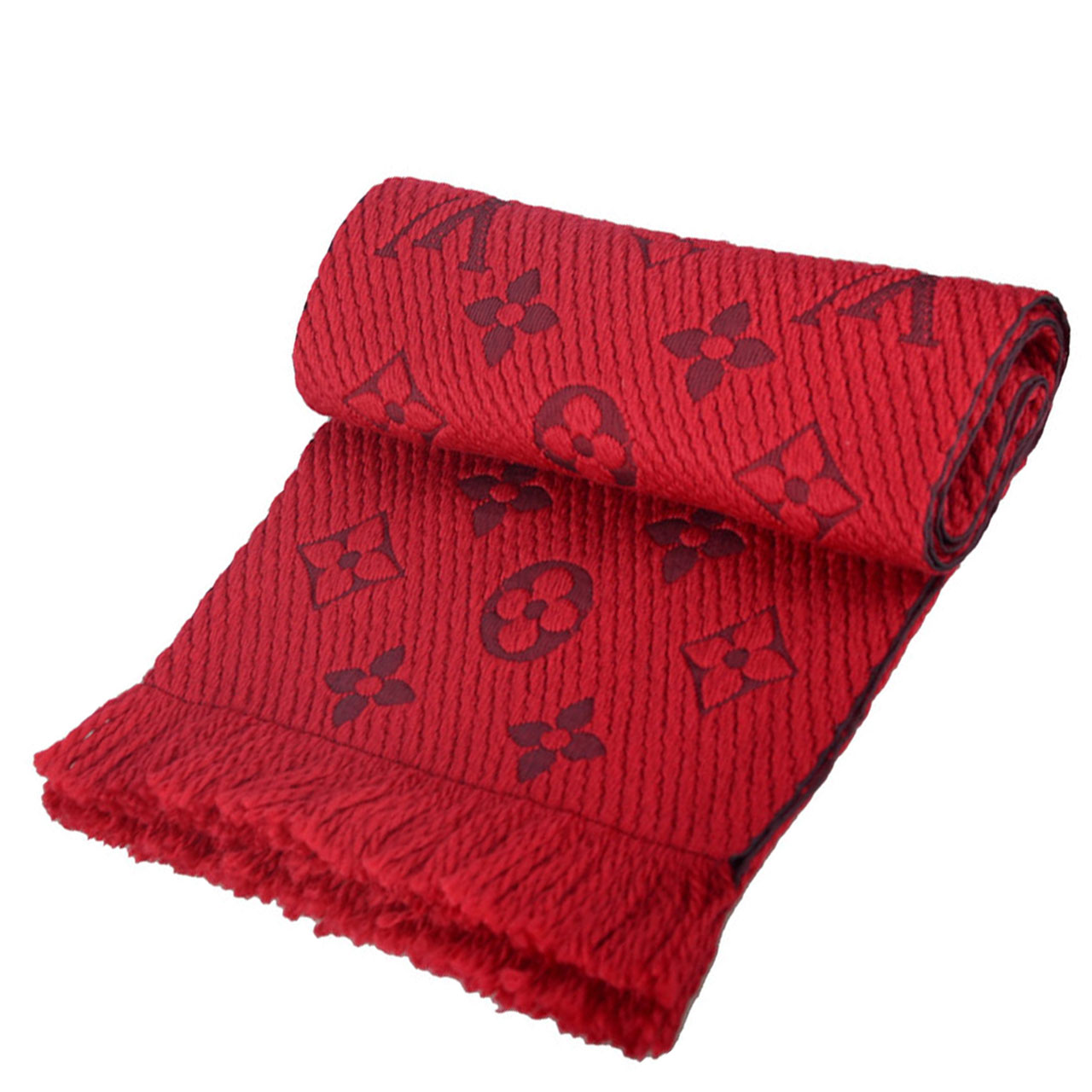 [9.9新]路易威登lv女士红色长款围巾