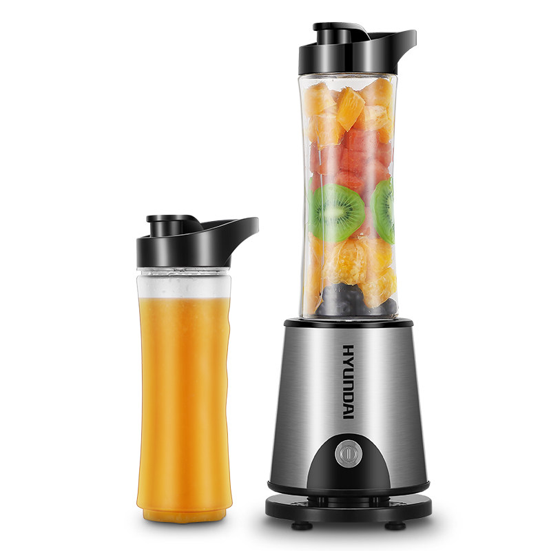 hyundai/现代 qc-jb2372便携式榨汁机迷你家用多功能果汁机榨汁杯